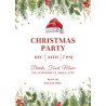 Watercolour Santa Hat Christmas Digital Invitation