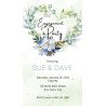 Floral Water Colour Engagement Digital Invitation