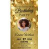 Golden Balloons Animated Picture Frame Digital Birthday Party Invite