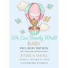 Hot Air Balloon Digital Baby Shower Invitation
