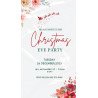 Christmas Eve Floral Digital Party Invitation