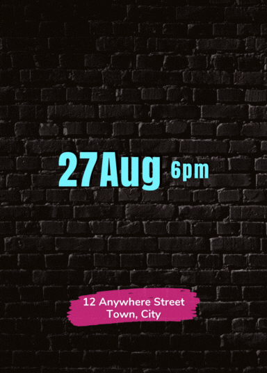 Animated Save The Date Electronic Party Invite
