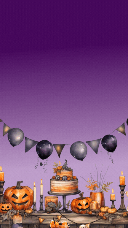 Animated Spiderweb Halloween Party Digital Invite
